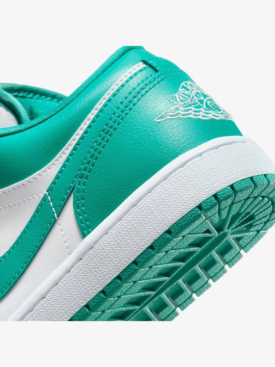 Air  1 Low Damen Sneakers White / New Emerald