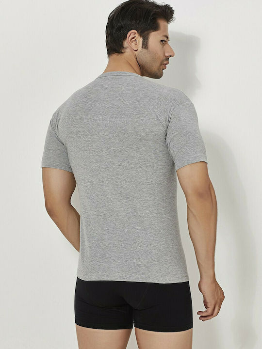 Namaldi Men's Short Sleeve Undershirt Gray