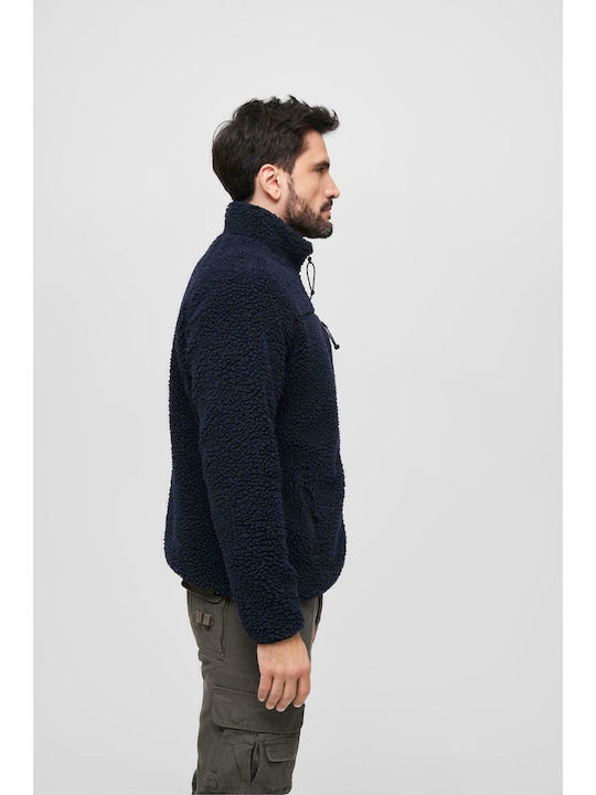 Herren Fleecejacke Marineblau