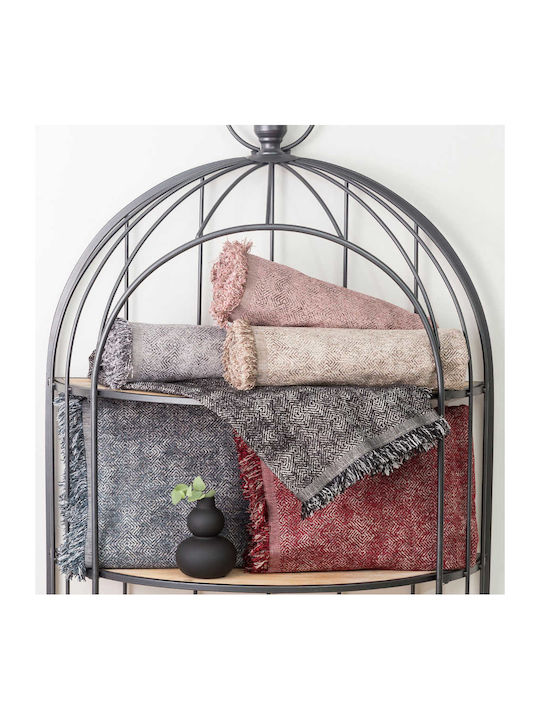 Borea Gemma Ριχτάρι Διθέσιου Καναπέ Chenille 180x250εκ. Μπορντό
