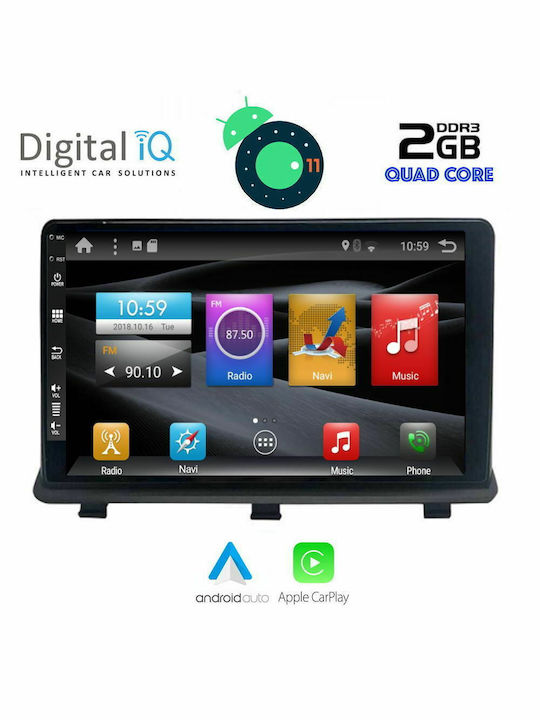 Digital IQ Car Audio System for Opel Antara 2006 (Bluetooth/USB/AUX/WiFi/GPS/Apple-Carplay/CD) with Touch Screen 9"