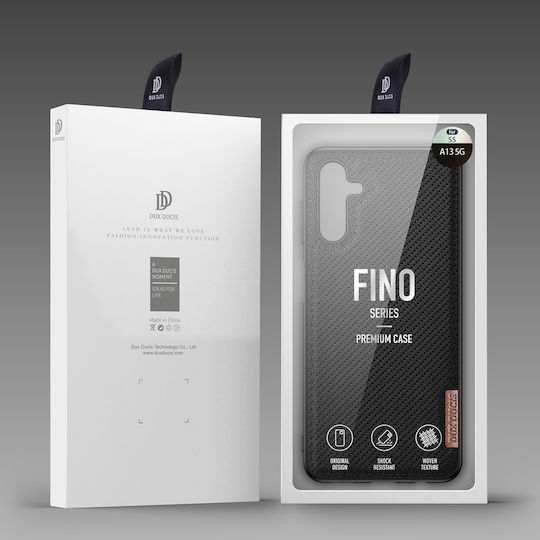Dux Ducis Fino Umschlag Rückseite Silikon / Stoff Schwarz (Galaxy A13 5G)