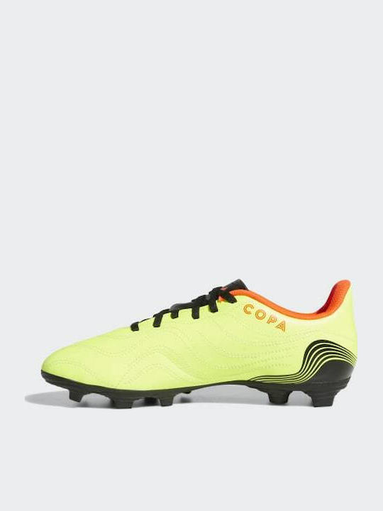 adidas Copa Sense.4 Football Shoes with Cleats Team Solar Yellow / Core Black / Solar Red