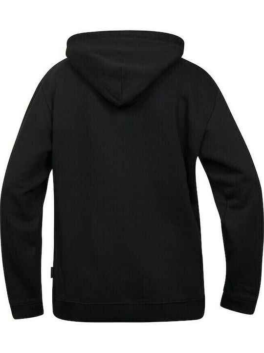 Box Sweatshirt with Hood Black