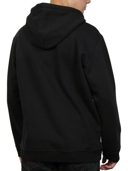 Box Sweatshirt with Hood Black