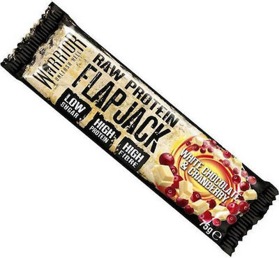 Warrior Raw Protein Flapjack Bar with 20gr Protein & Flavor White Chocolate Cranberry 75gr