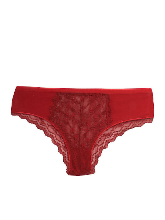 Donna Βαμβακερά Γυναικεία Brazil MultiPack με Δαντέλα Red/Pink/Black/Blue