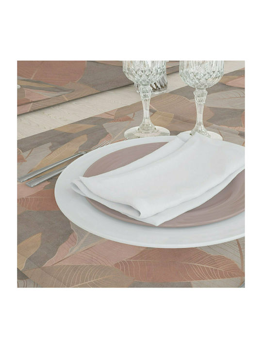 Borea Palm Tree Cotton & Polyester Tablecloth Runner Σπαγγί 50x180cm