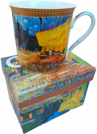 R2S Cafe Terrace Van Gogh Κούπα από Πορσελάνη Πολύχρωμη 300ml R2S Cafe Terrace Van Gogh Κούπα από Πορσελάνη Πολύχρωμη 300ml