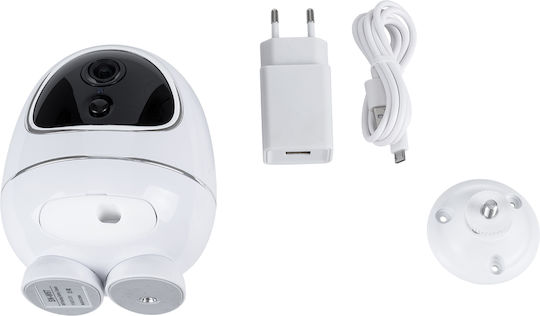 GloboStar 86008 IP Surveillance Camera Wi-Fi Full HD 1080p Battery with Two-Way Communication
