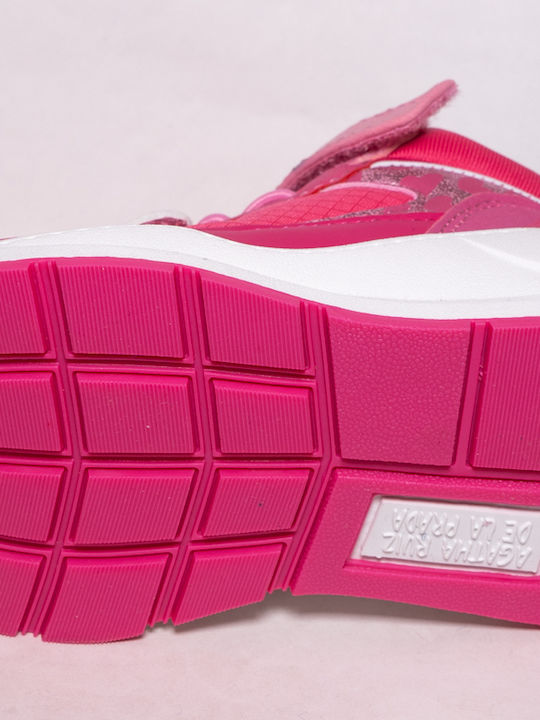 Kids Sneakers High Anatomic with Scratch Fuchsia