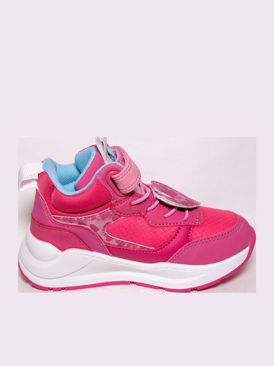 Kids Sneakers High Anatomic with Scratch Fuchsia