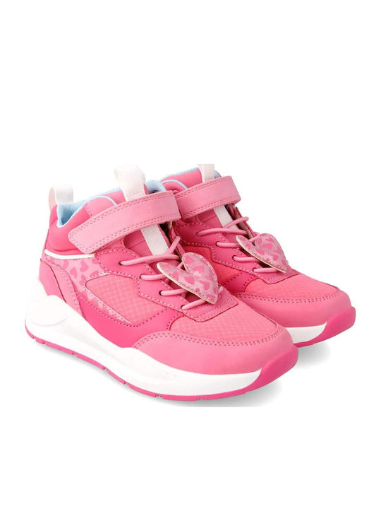Kids Sneakers High Anatomic with Scratch Fuchsia