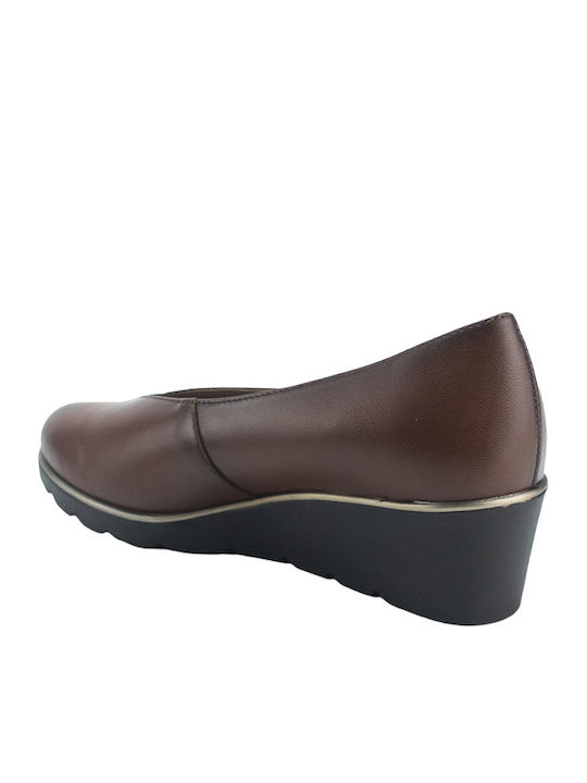 Anatomische Damenplattformen Farbe Tabac Braun