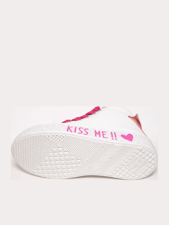 221940 Kinder Sneakers Hoch Weiß