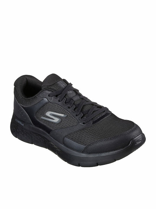 Go Walk Flex Ανδρικά Ανατομικά Sneakers Μαύρα