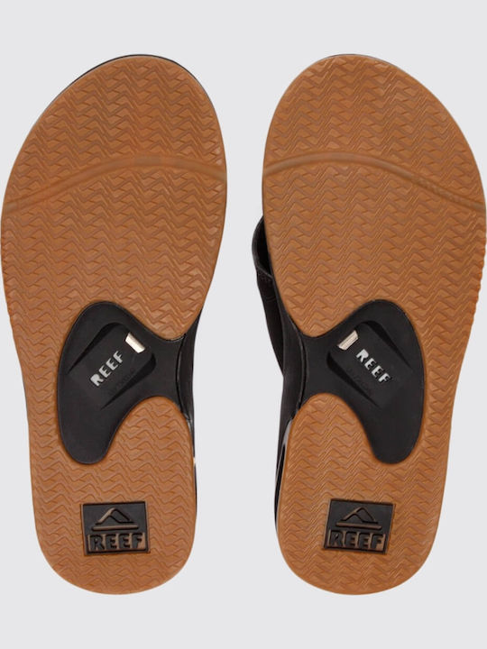 Fanning Ανδρικά Flip Flops Ανατομικά Μαύρα