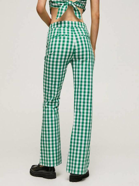 Pepe Jeans Faith Women's Fabric Trousers Checked Sherwood