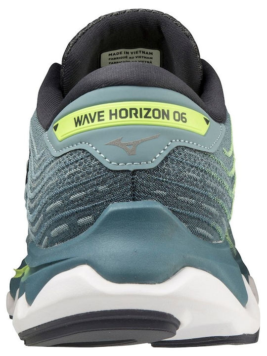 Mizuno Wave Horizon 6 Ανδρικά Αθλητικά Παπούτσια Running Γκρι