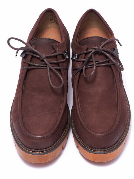 Wildleder Damen Oxfords in Braun Farbe