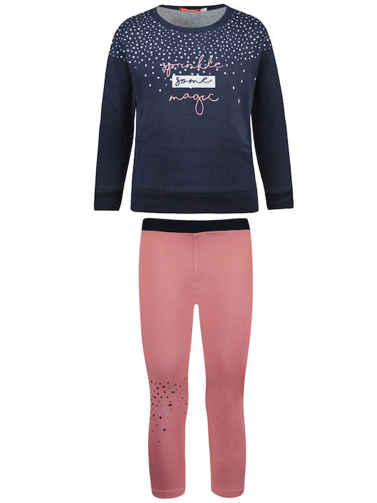 Energiers Kinder Set mit Leggings Winter 2Stück Marineblau