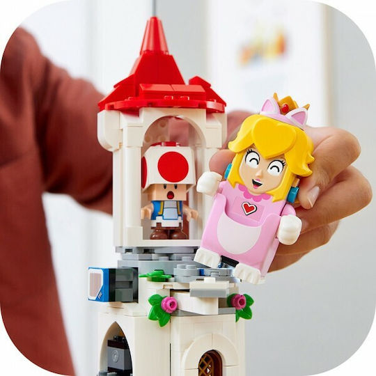LEGO Super Mario Костюм Cat Peach и Замръзналата Кула за 7+ Години