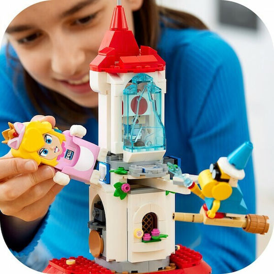 LEGO Super Mario Костюм Cat Peach и Замръзналата Кула за 7+ Години