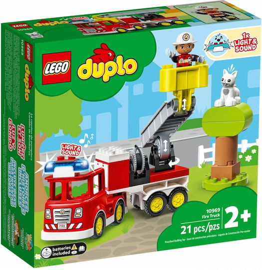LEGO Duplo Fire Truck για 2+ Ετών 21τμχ