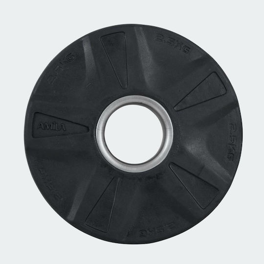 AMILA Set of Plates Olympic Type Rubber 1 x 2.5kg Φ50mm