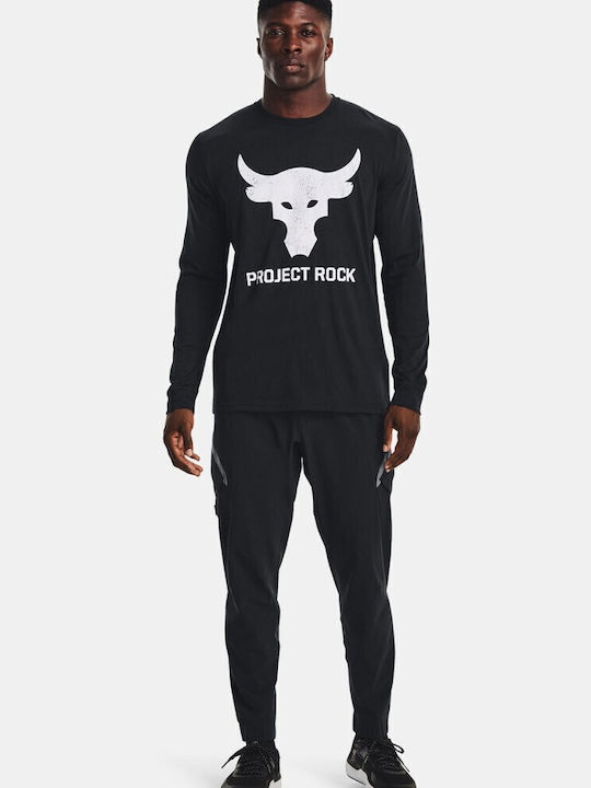 Project Rock Brahma Bull Αθλητικό T-shirt Μαύρο