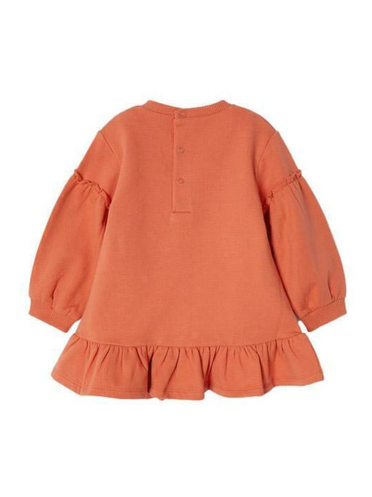 Kinderkleid Langärmelig Orange