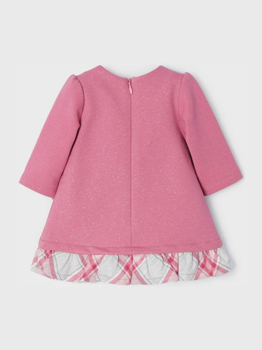 Mayoral Sweatshirt Kids Dress Long Sleeve Pink