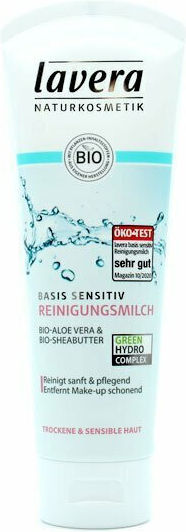 Lavera Basis Sensitiv Cleansing Milk Organic Aloe Vera & Shea Butter Dry-sensitive Skin Emulsion Reinigung Gesicht 125ml
