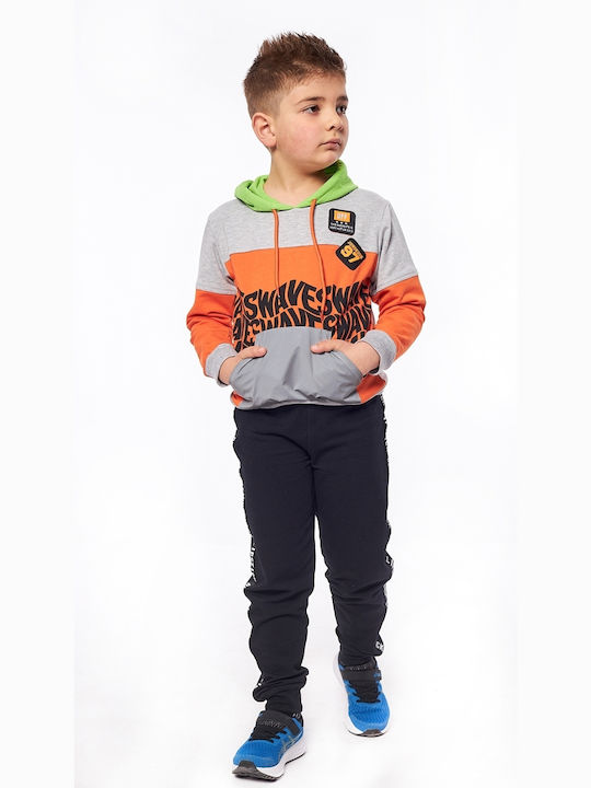 Hashtag Kids Sweatpants Set Gray 2pcs