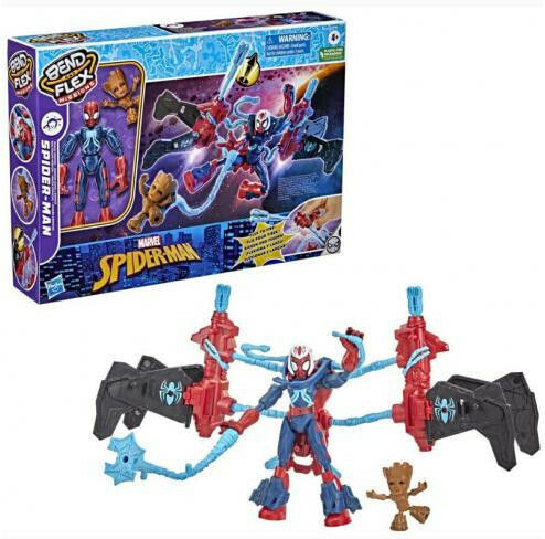 Action Figure Spider-Man Bend and Flex Missions, Space Mission Spider-Man for 4+ years old Years