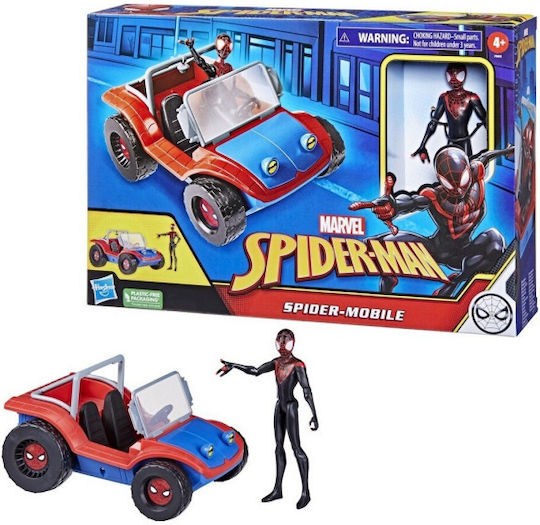 Φigură de acțiune Spider-Man Spider Mobile pentru copii de 4+ ani