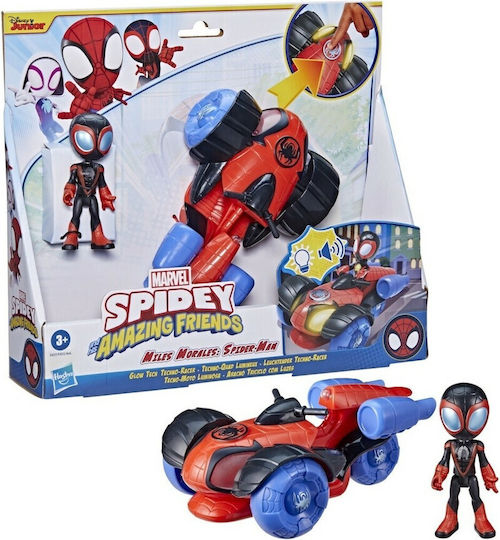 Action Figure Spidey - Glow Tech Techno Racer Spider-Man