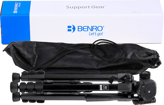 Benro Tripod T691 Aluminum With 3-Way Head Up To 152cm And Load Capacity 3kg