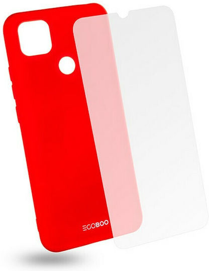 Egoboo Rubber Back Cover Silicon Coral (Redmi 9C)