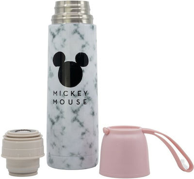 Stor Mickey Mouse Kids Water Bottle Thermos Mickey Stainless Steel Pink 495ml