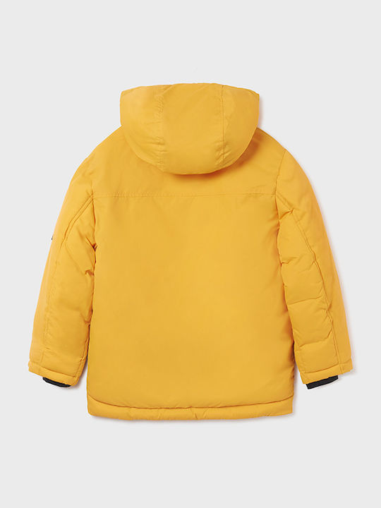 Kids' Casual Jacket Long with Hood Yellow