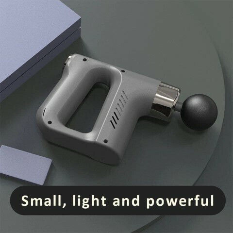 Fascial Gun Gun Massage for the Legs, the Body & the Hands with Vibration Gray
