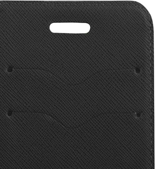 Smart Fancy Wallet Δερματίνης Μαύρο (Redmi 10A)