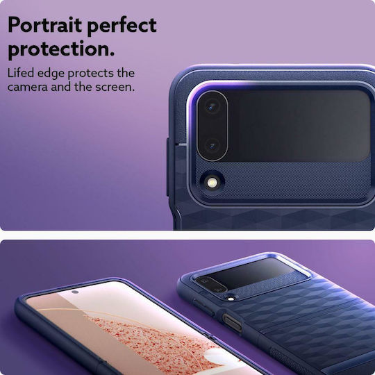 Caseology Parallax Back Cover Plastic / Silicone Midnight Blue (Galaxy Z Flip4)
