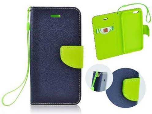 Fancy Wallet Synthetic Leather Blue (Redmi 10A)