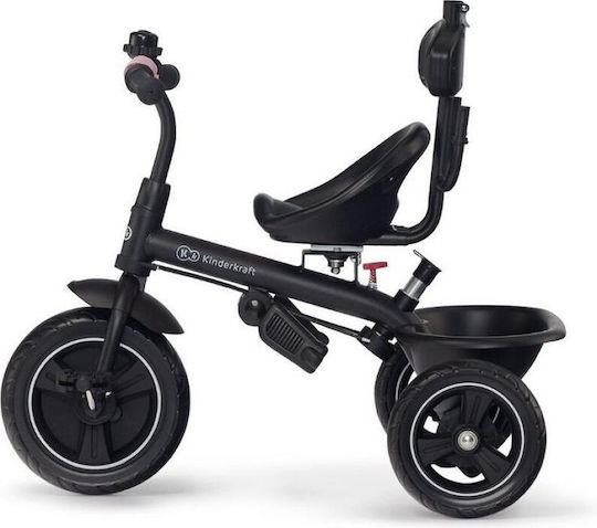 Kinderkraft Freeway Kids Tricycle Convertible, With Storage Basket, Sunshade & Push Handle for 6-18 Months Pink