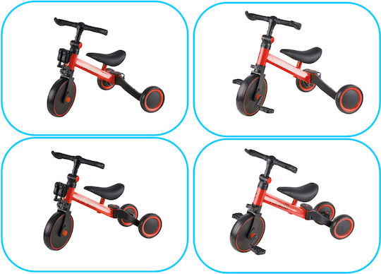 Fio Trike Fix Mini Wandelbar 3-in-1 Für Kinder Ab 3 Jahren Rot