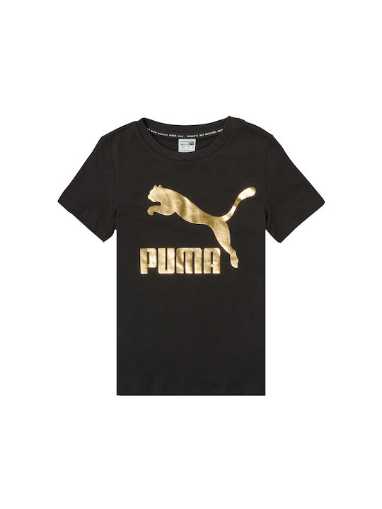 Puma Tricou pentru copii Negru