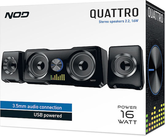 NOD Quattro 2.2 Speakers 16W Black