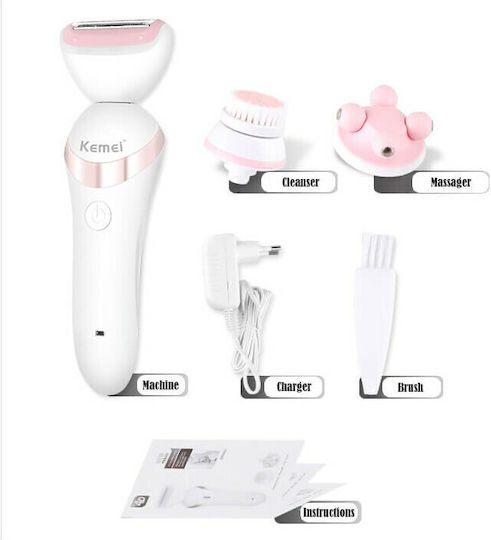 Kemei Σετ Αποτρίχωσης Epilator για Πρόσωπο & Σώμα KM-7203